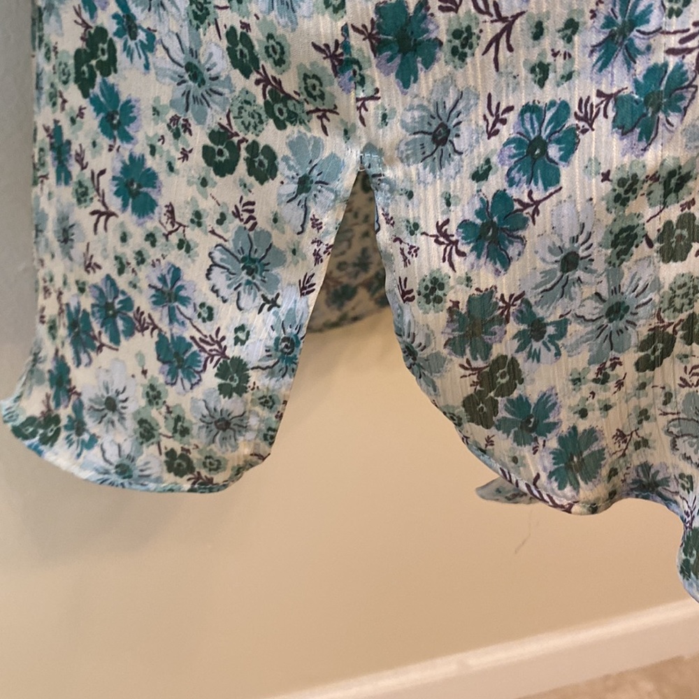 Zara Basic Multi Color Button Down Blouse. - image 6